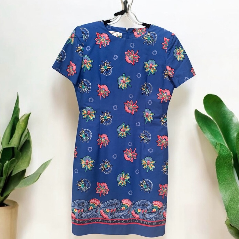 Talbots Vintahe Floral Dress Size 8